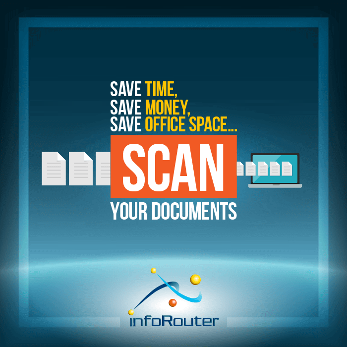 Document scanning and OCR infographic